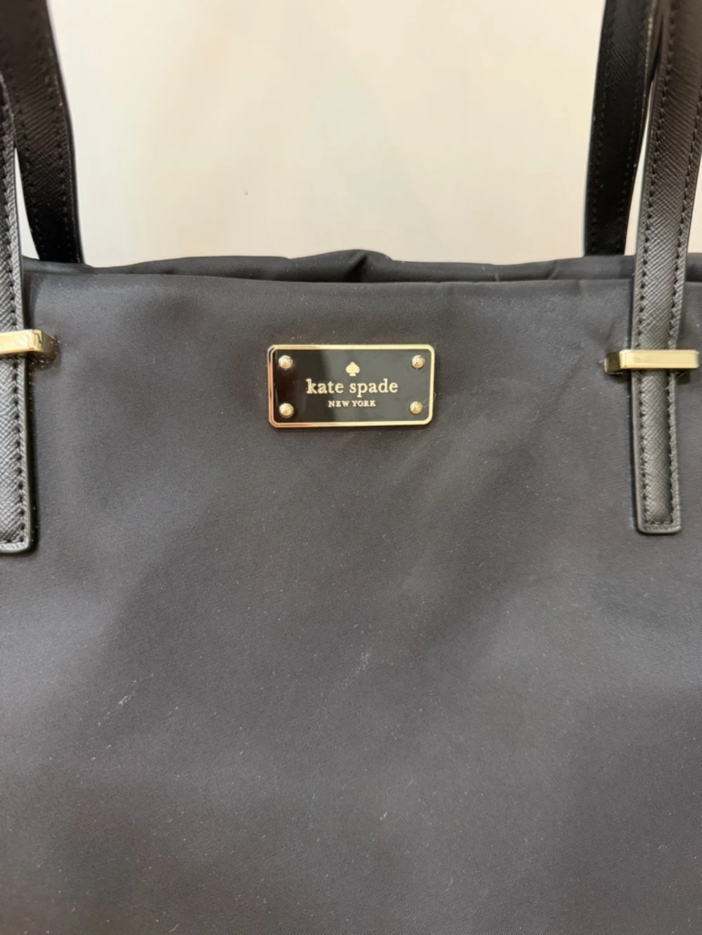 Kate Spade Black Diaper Bag Nylon Baby Large - Picture 3 of 11